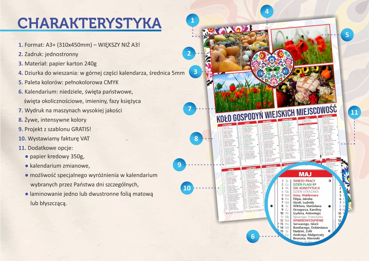 Charakterystyka kalendarza Kola Gospodyn Wiejskich 2026